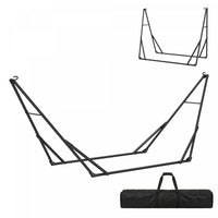 Outsunny 9.5ft Hammock Stand Portable Adjustable, 120 kg Capacity, Black