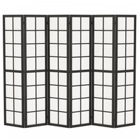 HOMCOM 6 Panel Room Divider, 5.6 ft Folding Privacy Screen, Black