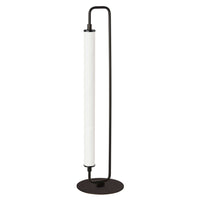 Dainolite Freya 1 Light LED Table Lamp Matte Black White Acrylic
