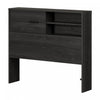 Fynn Bookcase Headboard With Storage - Gray Oak 