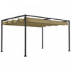 Outsunny 10' X 7' Patio Pergola With Retractable Canopy, Khaki