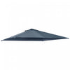 Outsunny 9.8' X 9.7' Square Gazebo Canopy Replacement Uv Protected Top Cover Sun Shade Grey