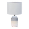 Zeke Ceramic Table Lamp, Gray, 13.25"H | Zeke Lampe de table en ceramique, Gris, 13,25 po H