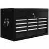 Homcom 6 Drawer 24\" Metal Tool Box With Top Case, Ball Bearing Slides
