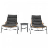 Sunset Modern 3-Piece Conversation Set in Gray