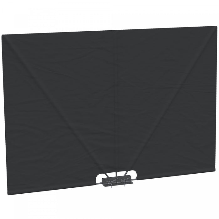 Outsunny 93\" X 63\" Folding Side Awning For Patio, Poolside, Dark Grey