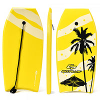 Goplus Body Board 33'' Super Lightweight Surfing Board W/ Leash Xpe Deck Eps Core