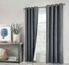 Thermaplus Suprema Charcoal Blackout Grommet Curtain Panel - 52 x 95