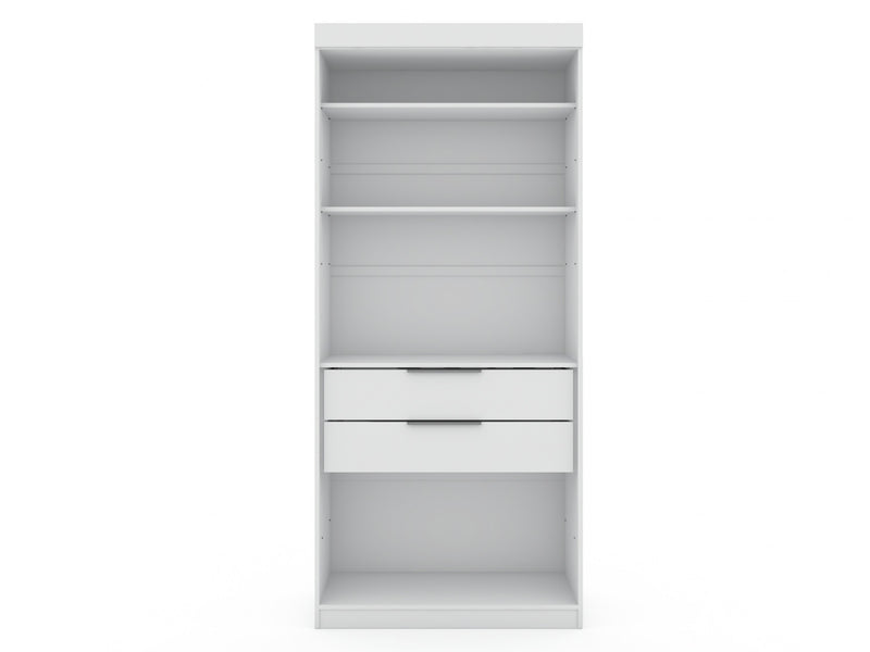 Mulberry Contemporary Modern 36\" Wardrobe Closet in White