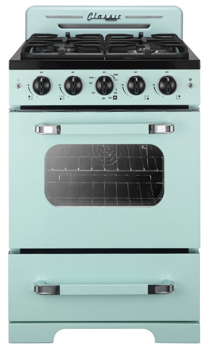 Unique Gas Ranges Classic Retro by Unique 24-Inch Convection Gas Range - UGP-24CR LG ...
