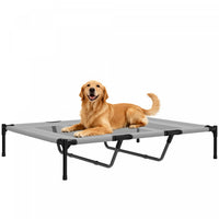 PawHut Elevated Dog Bed, Raised Dog Cot for XL Sized Dogs, Indoor & Outdoor, 48
