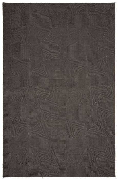 Elion Contemporary Charcoal Washable Rug 5'0\" x 7'6\" Indoor Area Rug