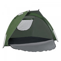 Outsunny Pop Up Tent, Beach Tent, Uv Protected Sun Shelter With Carry Bag And Ground Stakes For 2-3