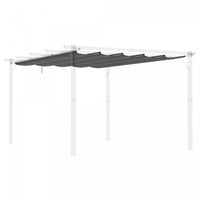 Outsunny Retractable Replacement Pergola Canopy For 10' X 13' Pergola, Pergola Cover Replacement, Da