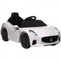 Qaba 12v Electric Car For Kids, Maserati Gran Turismo Licensed Battery Powered Ride-On Kids Car With