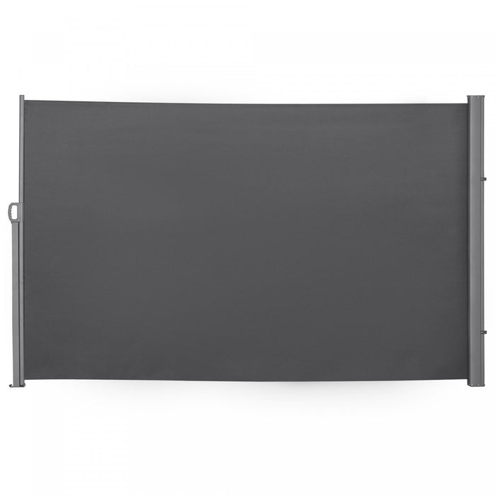 Outsunny 118\" X 71\" Retractable Side Awning Folding Privacy Screen Grey