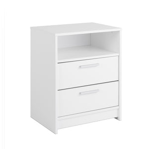 Prepac Studio Essentials 2-Drawer Nightstand - White
