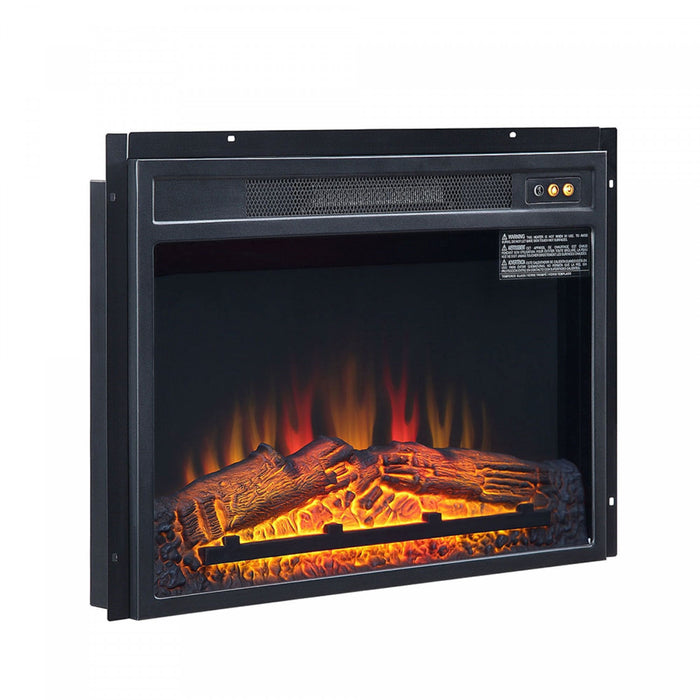 Firebox in Black Electric Fireplace