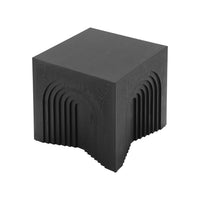 Grace Rustic End Table,Black  