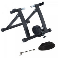 Soozier Foldable Indoor Bike Trainer, Stationary Bicycle Stand For Riding Exercise, 26-28