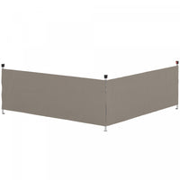 Outsunny 2 Pcs Canopy Half Walls For 10' X 10' Or 10' X 20' Canopy, Grey