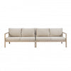 Teagon Natural Beige Outdoor Patio Loveseat - Set of 2