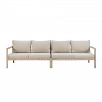 Teagon Natural Beige Outdoor Patio Loveseat - Set of 2