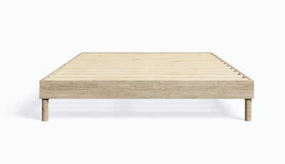 Smart Base Essential Queen Metal Platform Bed Frame - Natural | Cadre de grand lit plateforme Smart Base Essential en métal - naturel