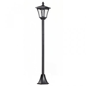 Outsunny Outdoor Garden Solar Post Lamp, Light Sensor Dimmable LED Lantern Bollard Pathway 63