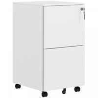 Vinsetto 2-drawer Vertical Filing Cabinet For Letter A4 Legal Size