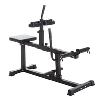 Soozier Adjustable Seated Calf Raise Machine Steel Leg Press Machine Black