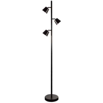 Dainolite Modern 3 Light LED Floor Lamp Matte Black Finish|Lampe à pied Modern de Dainolite avec fini noir mat et 3 ampoules à DEL