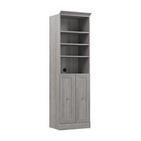 Bestar Versatile 25 W Closet Organizer with Doors - Platinum