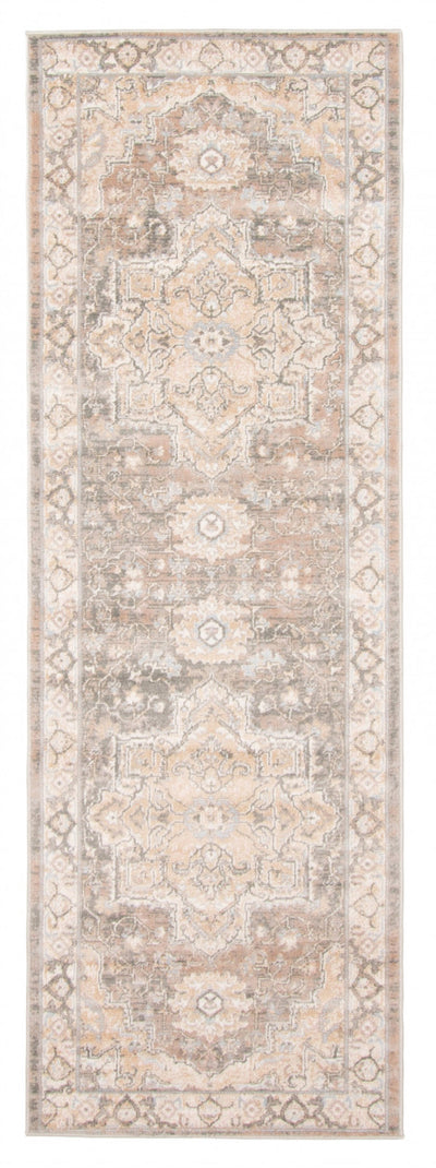 Ashby Tan Runner Area Rug - 2'8" X 8'2"   | Carpette longue Ashby brun clair - 2 pi 8 po x 8 pi 2 po