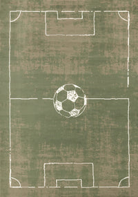 Forte Kids Soccer Playing Field Area Rug - 3'11