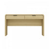 Grace Modern 54\" Office Desk in Natural Oak (2-Drawer)