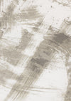 Kylie Soft Cream Taupe Brush Strokes Area Rug - 7'10\" x 10'10\"