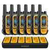 6 Dewalt Dxfrs300 Walkie Talkies - 1 Watt, Heavy Duty, 22 Channel Long Range Two Way Radios