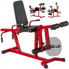 Soozier 3-in-1 Leg Extension and Curl Machine, 660LBS Capacity, Red