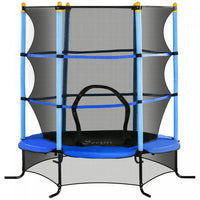Soozier Trampoline For Kids, 5ft Kids Trampoline With Safety Enclosure Net, Heavy-duty Steel Frame, 