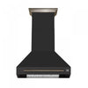 Forno Aria 30 Inch Wall-Mounted Range Hood, Black- FRHWM5095-30BLK