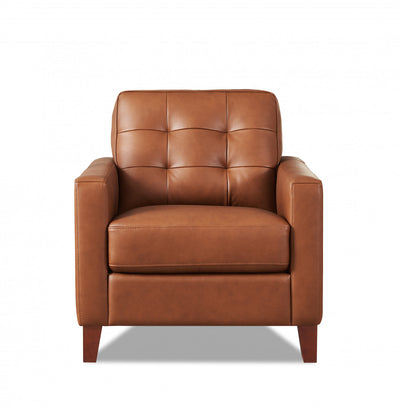 Hydeline Aiden Leather Chair - Brown | Hydeline Aiden Fauteuil en cuir – Brun