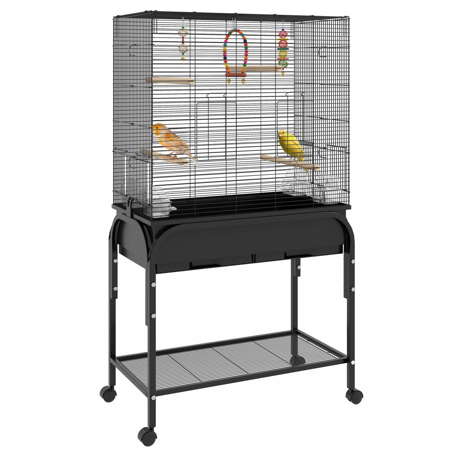Pawhut 51 Bird Cage For Budgies Canaries Finches Lovebirds Parakee. The Brick