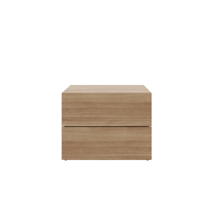 Nordika James Nightstand With 2-Drawers - Brown Oak