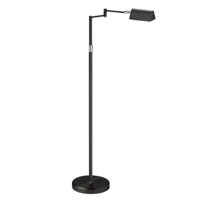 Dainolite LED Swing Arm Floor Lamp 9w Black Finish|Lampe à pied de Dainolite à bras articulé, avec fini noir et ampoule à DEL de 9 W