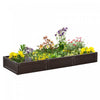 Outsunny 46" X 46" Raise Garden Bed Kit, Planter Box Above Ground For Flowers, Herb, Vegetables, Out|Kit De Lit De Jardin Sureleve Outsunny 121.9 X 122.7 Cm Jardiniere Hors Sol Pour Fleurs Herbes Legum