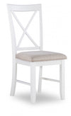Jane Fabric Brown Dining Chair - Set of 2
