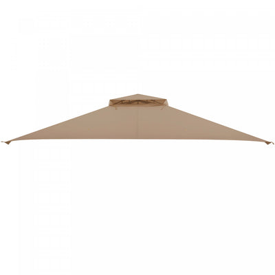 10' X 12' Patio Gazebo Replacement Top Cover 2-tier Canopy Cpai-84 Outdoor Brown