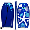 Goplus 33'' Lightweight Super Bodyboard Surfing W/leash Eps Core Boarding Ixpe Starfish