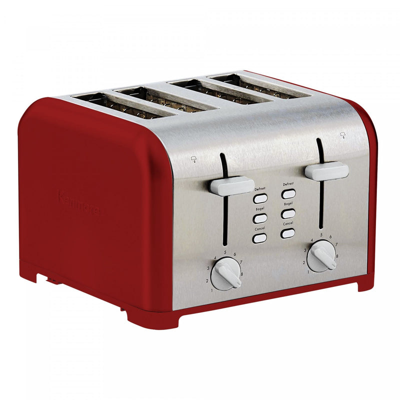 Kenmore 4-Slice Toaster with Dual Controls Red - KKTSDC4SR - The Brick